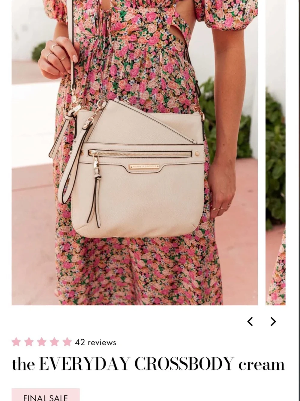 the EVERYDAY CROSSBODY Cream - Women’s Crossbody Bag